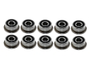 Flanschlager F693 2RS 3x8x4 mm Miniatur Rillenkugellager mit Flansch