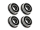 Flanschlager MF115 2RS 5x11x4 mm Miniatur Rillenkugellager mit Flansch