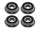 Flanschlager F695 2RS 5x13x4 mm Miniatur Rillenkugellager mit Flansch