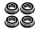 Flanschlager MF126 2RS 6x12x4 mm Miniatur Rillenkugellager mit Flansch
