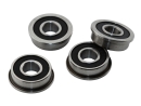 Flanschlager F696 2RS 6x15x5 mm Miniatur Rillenkugellager mit Flansch
