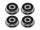 Flanschlager F636 2RS 6x22x7 mm Miniatur Rillenkugellager mit Flansch