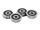 Flanschlager F636 2RS 6x22x7 mm Miniatur Rillenkugellager mit Flansch