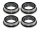 Flanschlager MF128 2RS 8x12x3,5 mm Miniatur Rillenkugellager mit Flansch