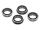 Flanschlager MF128 2RS 8x12x3,5 mm Miniatur Rillenkugellager mit Flansch