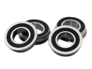 Flanschlager F6800 2RS 10x19x5 mm Rillenkugellager mit Flansch