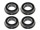 Flanschlager F6800 2RS 10x19x5 mm Rillenkugellager mit Flansch