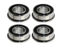 Flanschlager F63800 2RS 10x19x7 mm Rillenkugellager mit Flansch