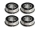 Flanschlager F63800 2RS 10x19x7 mm Rillenkugellager mit Flansch