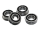 Flanschlager F63800 2RS 10x19x7 mm Rillenkugellager mit Flansch