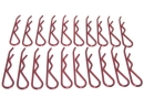 20x Karosserieklammern groß 46mm rot Pins Clips...