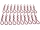 20x Karosserieklammern groß 46mm rot Pins Clips Federstecker