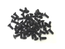 50x M5x8 DIN7991 Senkkopfschraube Stahl 10,9 schwarz...