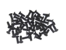 50x M5x10 DIN7991 Senkkopfschraube Stahl 10,9 schwarz...