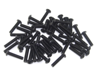 50x M5x14 ISO7380 Linsenkopfschraube Stahl 10,9 schwarz brüniert Gewindeschrauben