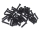 50x M5x14 ISO7380 Linsenkopfschraube Stahl 10,9 schwarz brüniert Gewindeschrauben