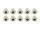 50x M5 DIN6926 Stoppmuttern mit Bund Edelstahl A2 Sicherungsmuttern Muttern rostfrei
