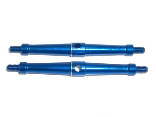 2x M3 Spurstangen 57mm - Aluminium blau