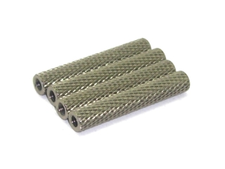 Aluminium Spacer 30mm 4 Stück Abstandsbolzen M3 grau - rcbay