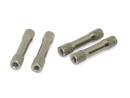 Aluminium Spacer 30mm D=5/6mm M3 Gewinde grau 4 Stück - rcbay