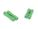 Aluminium Spacer 25mm D=5/6mm M3 Gewinde grün 4 Stück - rcbay