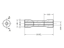 Aluminium Spacer 25mm D=5/6mm M3 Gewinde grün 4 Stück - rcbay