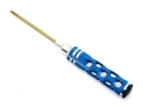 Schraubendreher Kreuzschlitz 4mm Alugriff gelocht blau