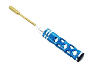 Steckschlüssel 5,5 mm Alugriff gelocht blau