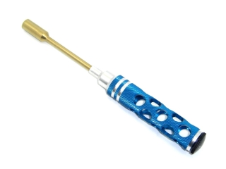 Steckschlüssel 7,0 mm Alugriff gelocht blau