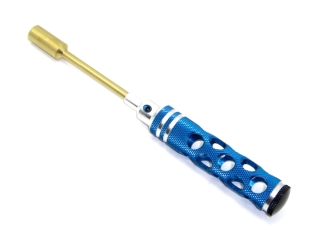 Steckschlüssel 8,0 mm Alugriff gelocht blau