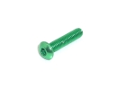 Aluschraube ISO7380 10 Stück Linsenkopf 6061-T6 M3x14 grün - rcbay