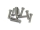 Aluschraube ISO7380 10 Stück Linsenkopf 6061-T6 M3x14 grau - rcbay