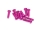 Aluschraube ISO7380 10 Stück Linsenkopf 6061-T6 M3x12 pink - rcbay