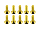 20x M3x10 DIN7991 goldene Senkkopfschraube Stahl 12,9 Titan Nitrid beschichtet