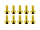 20x M3x10 DIN7991 goldene Senkkopfschraube Stahl 12,9 Titan Nitrid beschichtet