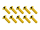 20x M3x10 DIN7991 goldene Senkkopfschraube Stahl 12,9 Titan Nitrid beschichtet