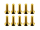20x M3x12 DIN7991 goldene Senkkopfschraube Stahl 12,9 Titan Nitrid beschichtet
