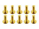 20x M3x8 ISO7380 goldene Linsenkopfschraube Stahl 12,9 Titan Nitrid beschichtet