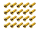 20x M3x8 ISO7380 goldene Linsenkopfschraube Stahl 12,9 Titan Nitrid beschichtet