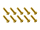 20x M3x12 ISO7380 goldene Linsenkopfschraube Stahl 12,9 Titan Nitrid beschichtet