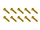 20x M3x12 ISO7380 goldene Linsenkopfschraube Stahl 12,9 Titan Nitrid beschichtet