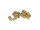 10x M3x6 goldende Madenschraube TIN DIN913 Gewindestift flach 45H