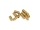 10x M3x6 goldene Madenschraube TiN DIN913 Gewindestift flach 45H