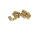 10x M3x6 goldene Madenschraube TiN DIN913 Gewindestift flach 45H