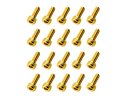 20x M3x8 DIN912 goldene Zylinderkopfschraube Stahl 12,9...