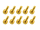 20x M3x8 DIN912 goldene Zylinderkopfschraube Stahl 12,9 Titan Nitrid beschichtet