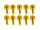 20x M3x8 DIN912 goldene Zylinderkopfschraube Stahl 12,9 Titan Nitrid beschichtet