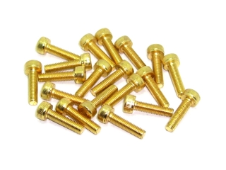 20x M3x12 DIN912 goldene Zylinderkopfschraube Stahl 12,9 Titan Nitrid beschichtet
