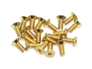 Senkkopfschrauben Set M3 x 5-12mm TiN gold - 100...