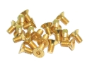 Senkkopfschrauben Set M3 x 5-12mm TiN gold - 100 Stück - rcbay